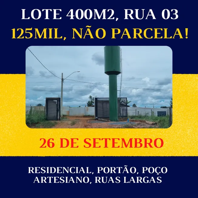 Foto 1 de Lote/Terreno à venda, 400m² em Taguatinga Norte, Brasília