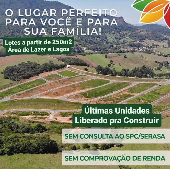 Foto 1 de Lote/Terreno à venda, 250m² em Centro, Extrema