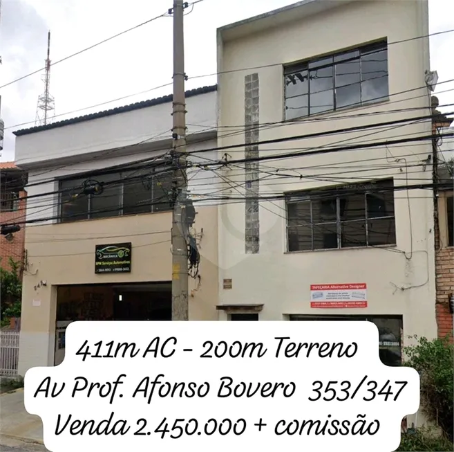 Foto 1 de Prédio Comercial para venda ou aluguel, 411m² em Perdizes, São Paulo