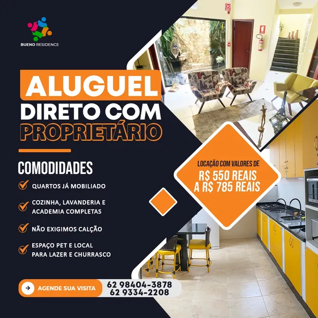 Foto 1 de Kitnet com 1 Quarto para alugar, 19m² em Setor Sol Nascente, Goiânia