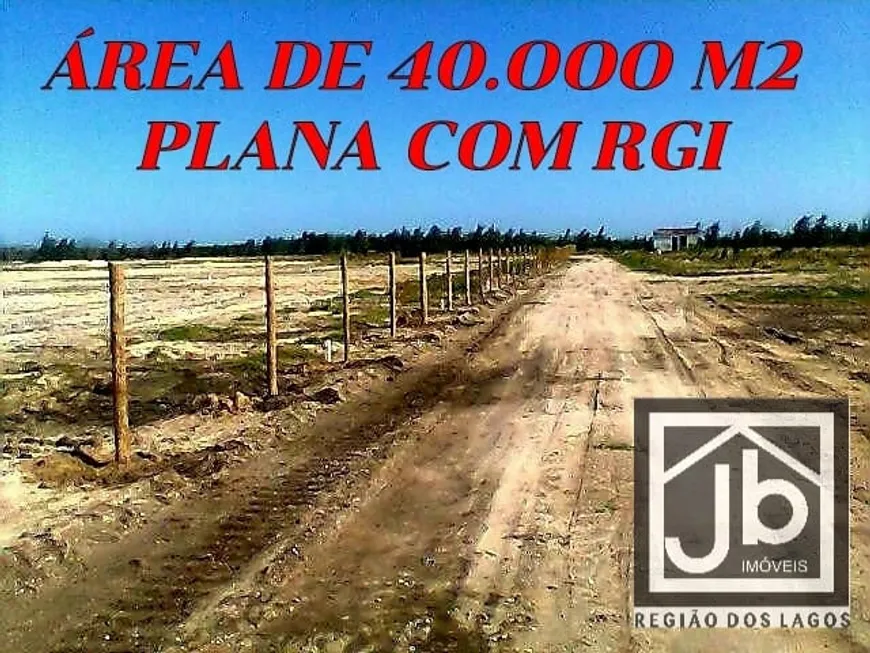 Foto 1 de Lote/Terreno à venda, 40000m² em Monte Alegre, Cabo Frio