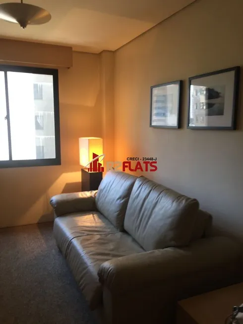 Foto 1 de Flat com 1 Quarto para alugar, 38m² em Moema, São Paulo