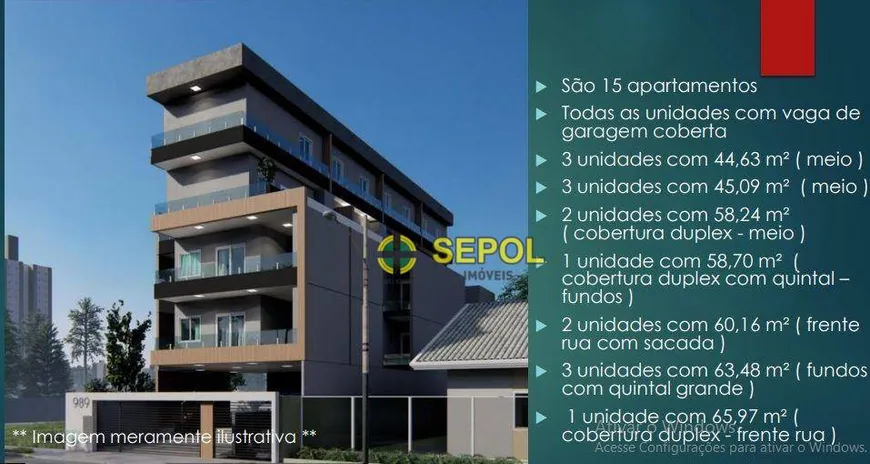 Foto 1 de Apartamento com 2 Quartos à venda, 45m² em Cidade Centenário, São Paulo