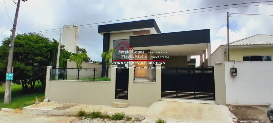 Foto 1 de Casa de Condomínio com 3 Quartos à venda, 100m² em Caluge, Itaboraí