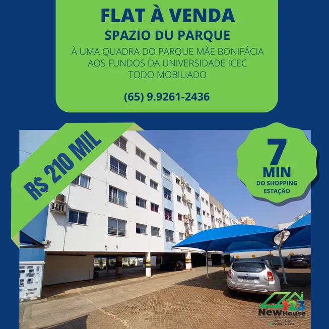 Foto 1 de Apartamento com 1 Quarto à venda, 37m² em Santa Marta, Cuiabá