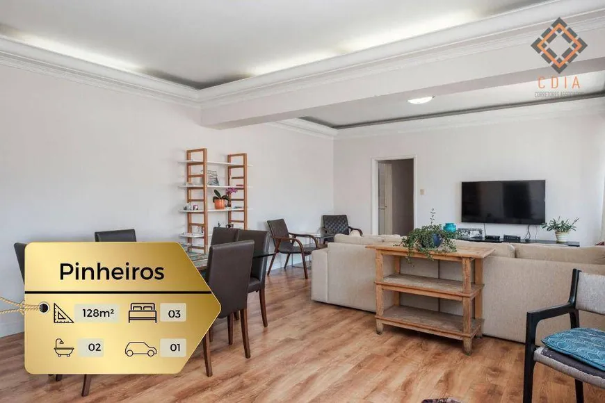 Foto 1 de Apartamento com 3 Quartos à venda, 128m² em Pinheiros, São Paulo