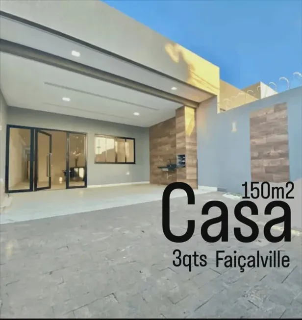 Foto 1 de Casa com 3 Quartos à venda, 150m² em Setor Faiçalville, Goiânia