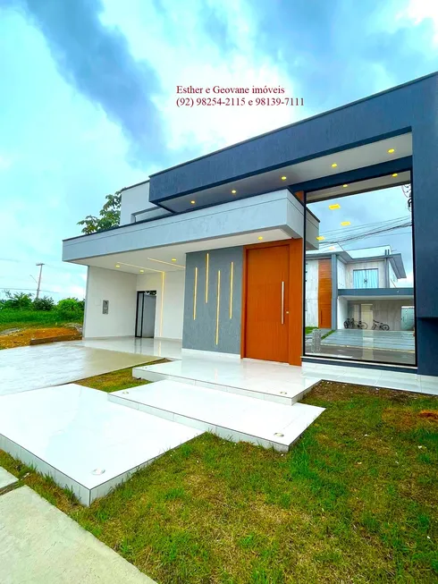 Foto 1 de Casa de Condomínio com 3 Quartos à venda, 180m² em Ponta Negra, Manaus