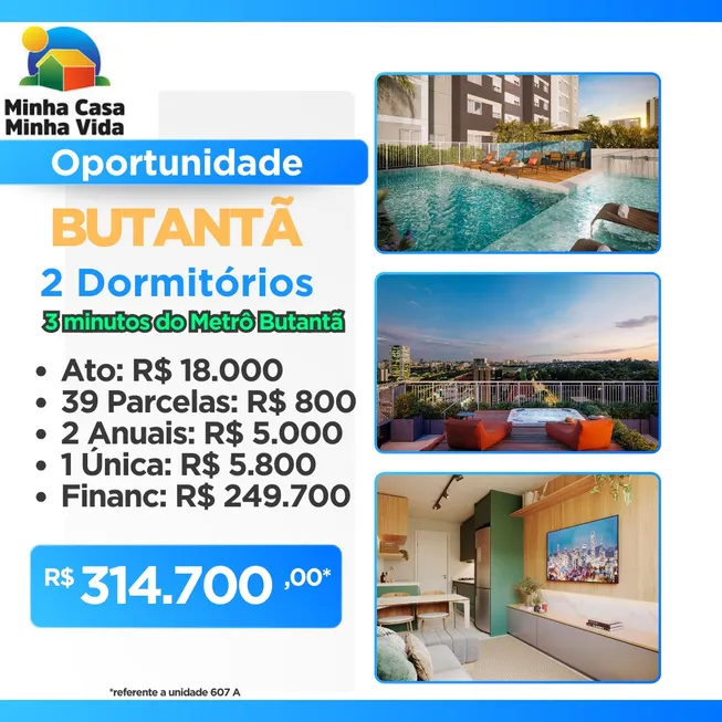 Foto 1 de Apartamento com 2 Quartos à venda, 31m² em Pinheiros, São Paulo