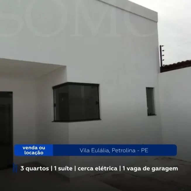 Foto 1 de Casa com 3 Quartos à venda, 125m² em Vila Eulália, Petrolina