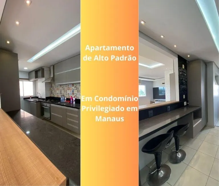 Foto 1 de Apartamento com 2 Quartos para alugar, 81m² em Ponta Negra, Manaus