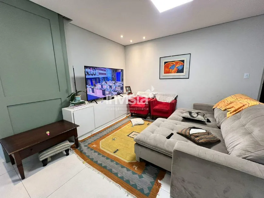 Foto 1 de Apartamento com 3 Quartos à venda, 130m² em Ponta da Praia, Santos