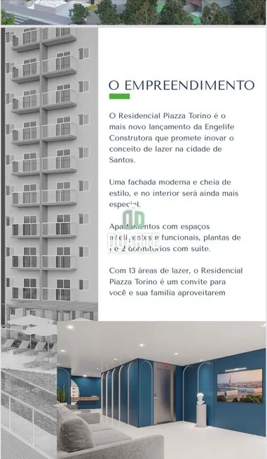 Foto 1 de Apartamento com 2 Quartos à venda, 56m² em Macuco, Santos