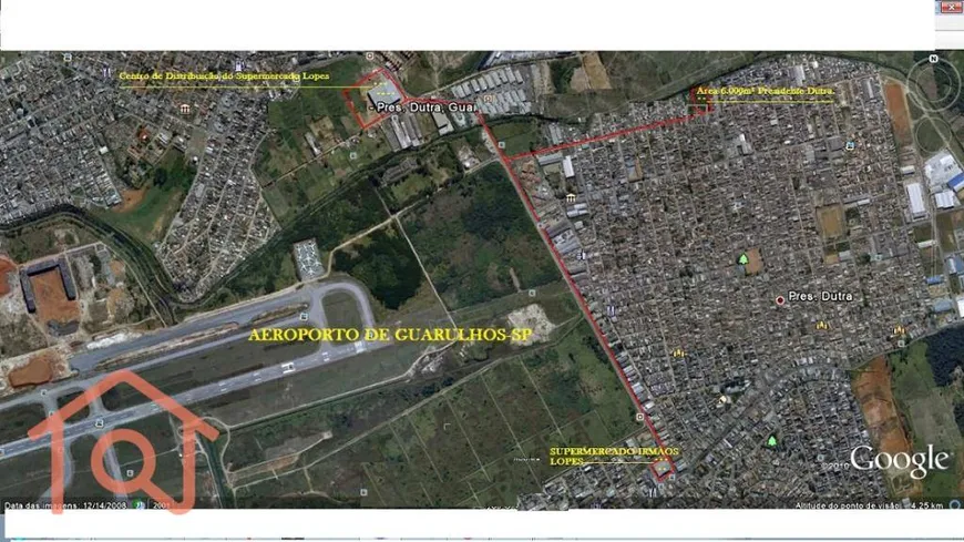 Foto 1 de Lote/Terreno para venda ou aluguel, 6000m² em Centro, Guarulhos