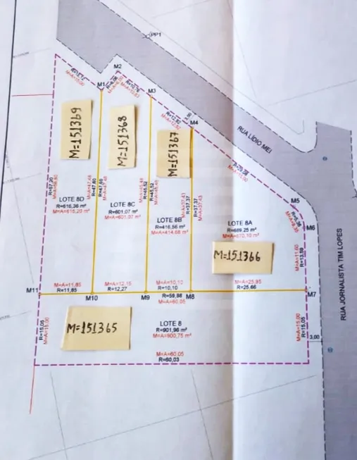 Foto 1 de Lote/Terreno à venda, 901m² em Chácara São Rafael, Campinas