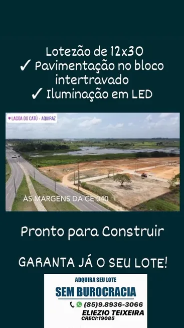 Foto 1 de Lote/Terreno à venda em Centro, Aquiraz