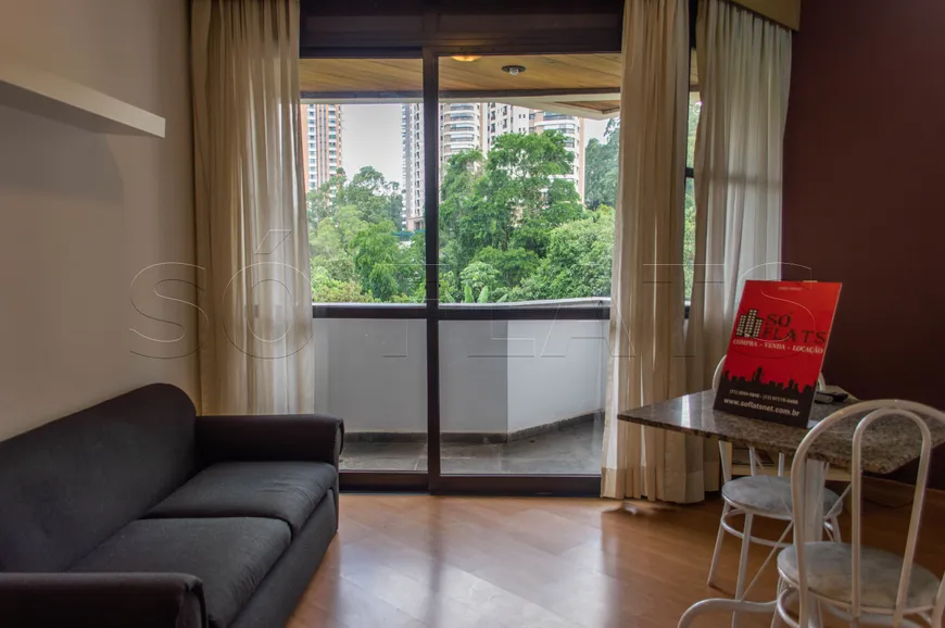 Foto 1 de Flat com 1 Quarto à venda, 34m² em Morumbi, São Paulo