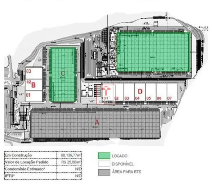 Foto 1 de Galpão/Depósito/Armazém para alugar, 8296m² em Cumbica, Guarulhos