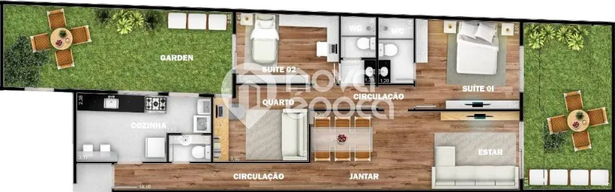 Foto 1 de Apartamento com 3 Quartos à venda, 117m² em Tijuca, Rio de Janeiro