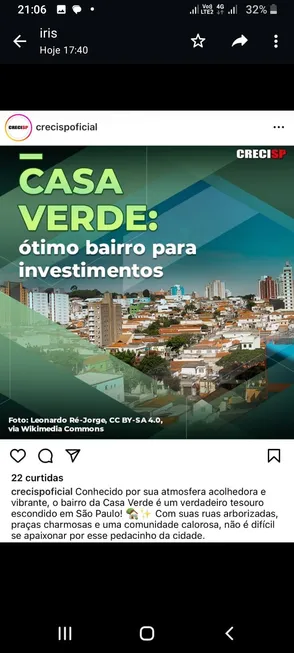 Foto 1 de Lote/Terreno à venda, 500m² em Casa Verde, São Paulo