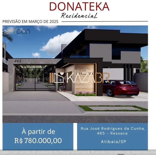 Foto 1 de Casa com 3 Quartos à venda, 127m² em Ressaca, Atibaia
