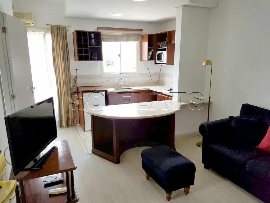 Foto 1 de Flat com 1 Quarto para alugar, 33m² em Vila Olímpia, São Paulo