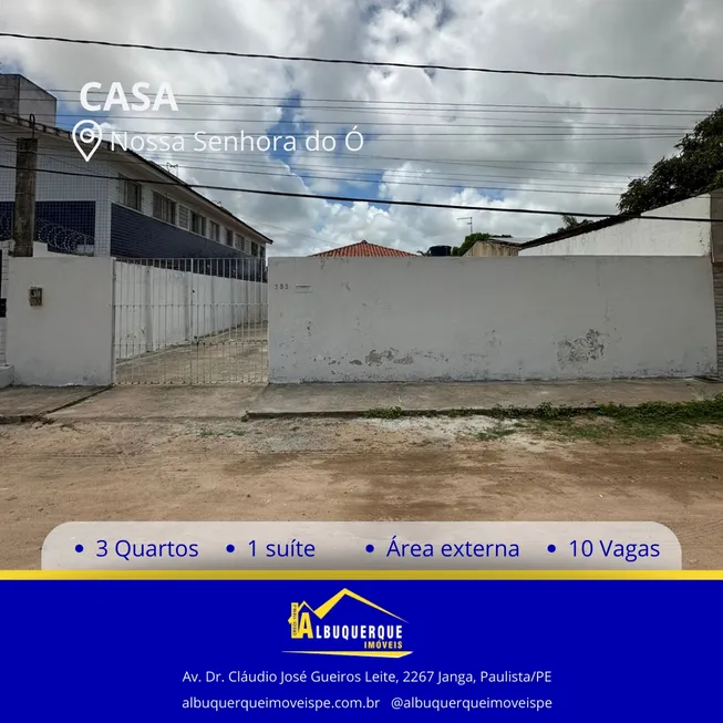 Foto 1 de Casa com 3 Quartos à venda, 120m² em Nossa Senhora do Ó, Paulista