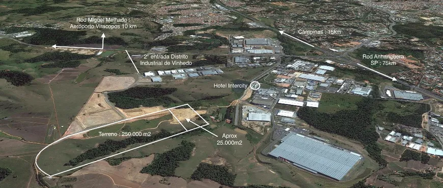 Foto 1 de Lote/Terreno à venda, 25000m² em Distrito Industrial Benedito Storani, Vinhedo