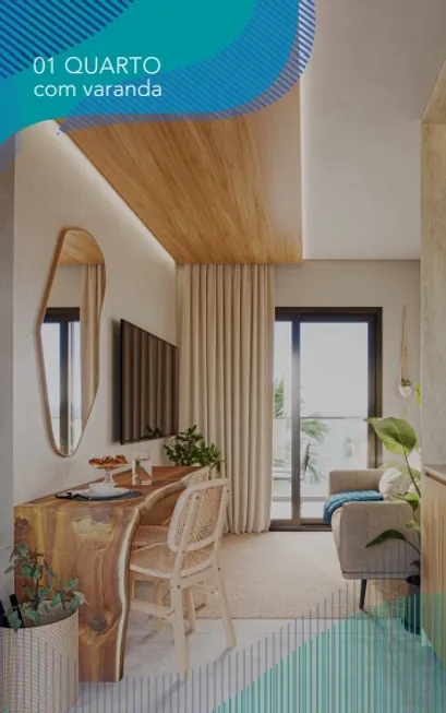 Foto 1 de Apartamento com 1 Quarto à venda, 29m² em BARRA GRANDE, Maragogi