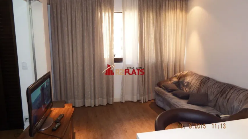 Foto 1 de Flat com 1 Quarto para alugar, 37m² em Moema, São Paulo