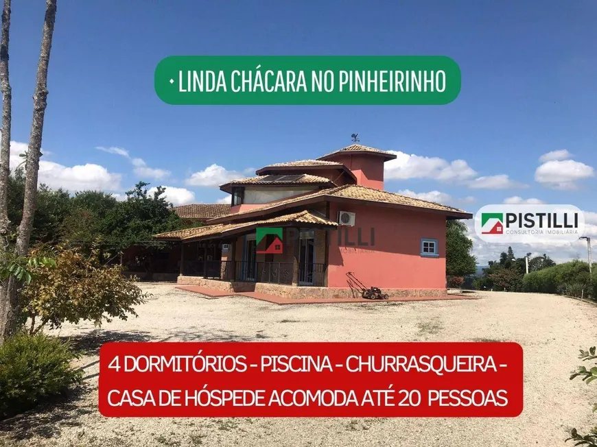 Foto 1 de Fazenda/Sítio com 4 Quartos para venda ou aluguel, 20000m² em Pinheirinho, Taubaté