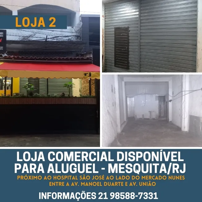 Foto 1 de Ponto Comercial para alugar, 100m² em Edson Passos, Mesquita