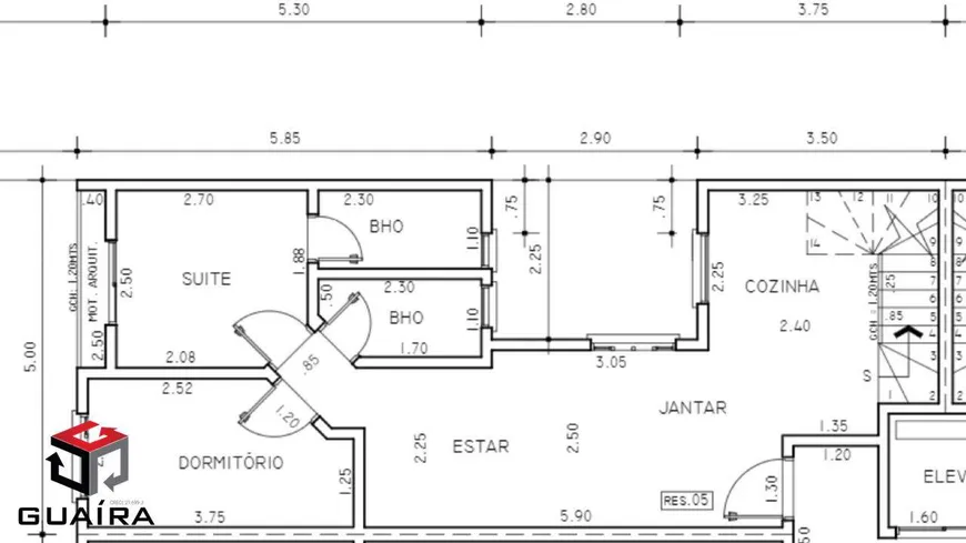 Foto 1 de Cobertura com 2 Quartos à venda, 102m² em Camilópolis, Santo André