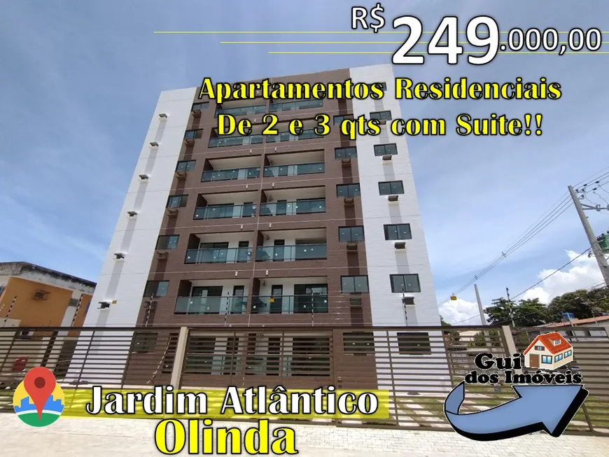 Foto 1 de Apartamento com 2 Quartos à venda, 53m² em Rio Doce, Olinda