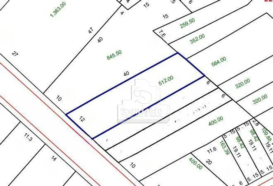 Foto 1 de Lote/Terreno à venda, 512m² em Centro, Santo André