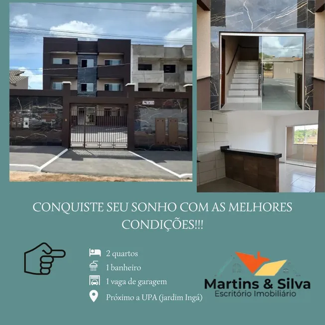 Foto 1 de Apartamento com 2 Quartos à venda, 59m² em Jardim do Ingá, Luziânia