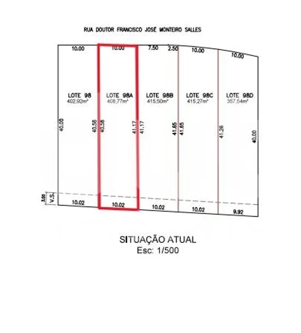 Foto 1 de Lote/Terreno à venda, 408m² em Bairro das Palmeiras, Campinas