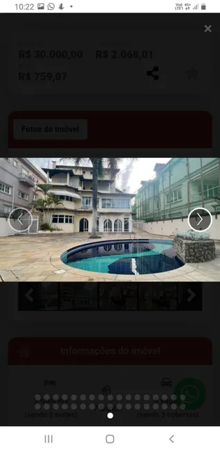 Foto 1 de Casa com 5 Quartos à venda, 675m² em Residencial Tambore 2, Santana de Parnaíba