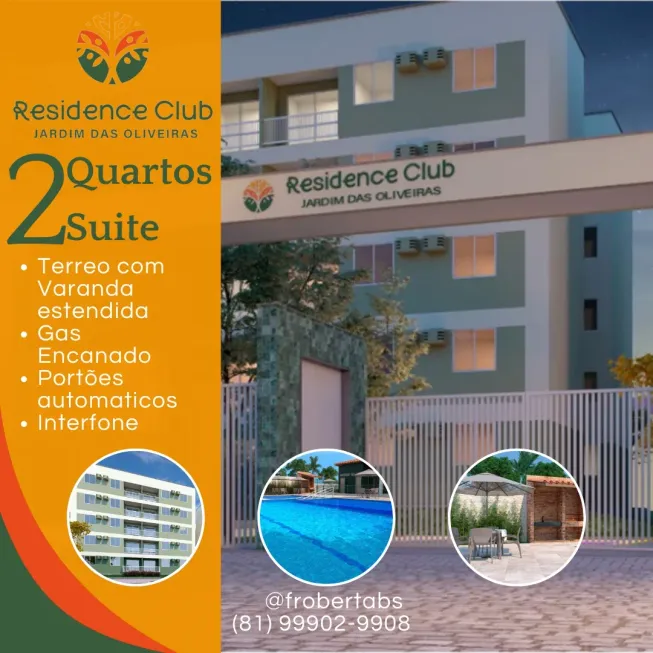 Foto 1 de Apartamento com 2 Quartos à venda, 52m² em Dois Carneiros, Jaboatão dos Guararapes