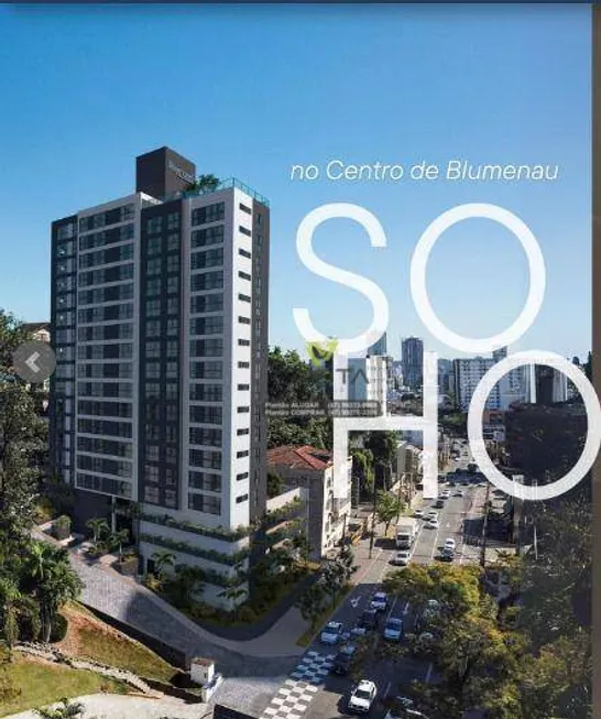 Foto 1 de Apartamento com 1 Quarto à venda, 36m² em Centro, Blumenau