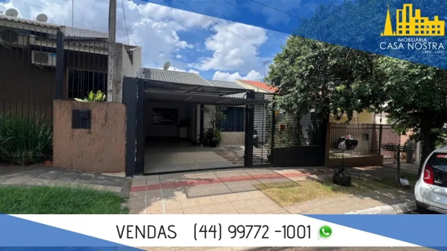 Foto 1 de Casa com 3 Quartos à venda, 103m² em Jardim Santa Helena, Maringá