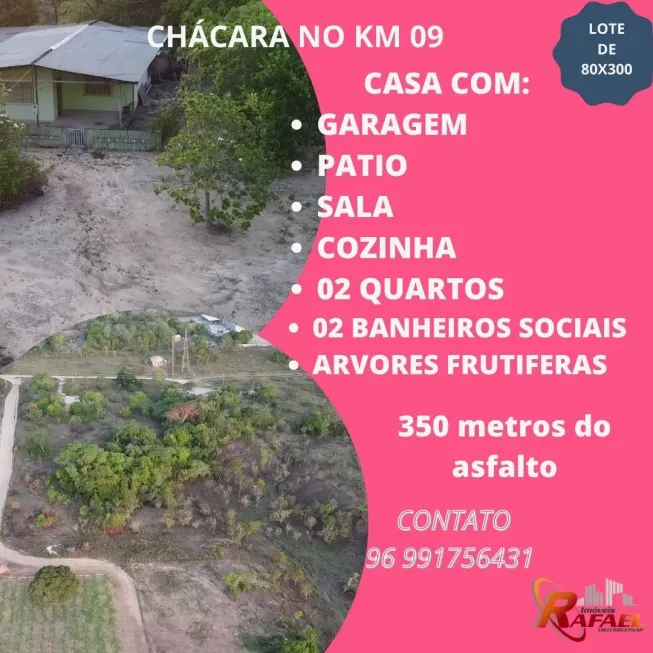 Foto 1 de Fazenda/Sítio com 2 Quartos à venda, 400000m² em Marabaixo, Macapá