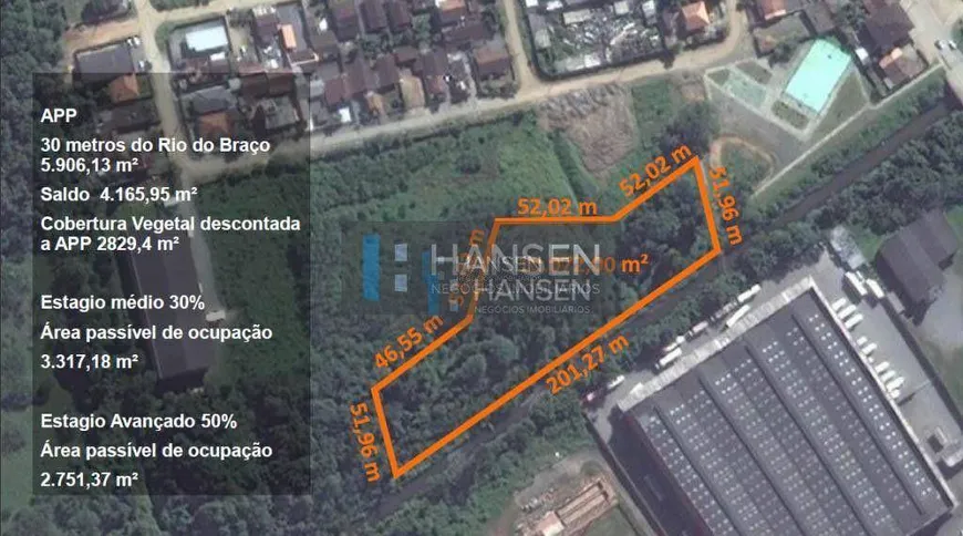 Foto 1 de Lote/Terreno à venda, 8606m² em Jardim Sofia, Joinville