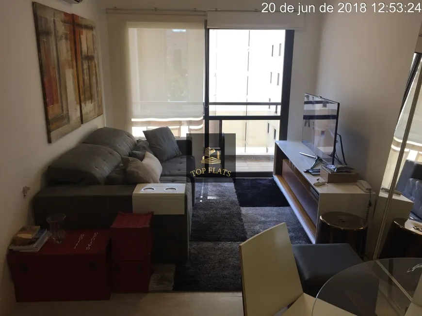 Foto 1 de Flat com 1 Quarto para alugar, 48m² em Itaim Bibi, São Paulo