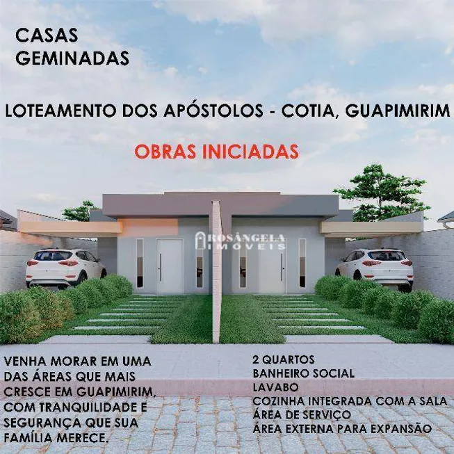 Foto 1 de Casa com 2 Quartos à venda, 90m² em Cotia, Guapimirim