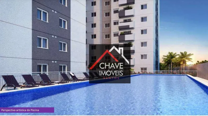 Foto 1 de Apartamento com 2 Quartos à venda, 48m² em Jabaquara, Santos