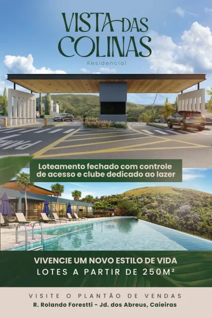 Foto 1 de Lote/Terreno com 1 Quarto à venda, 250m² em Laranjeiras, Caieiras