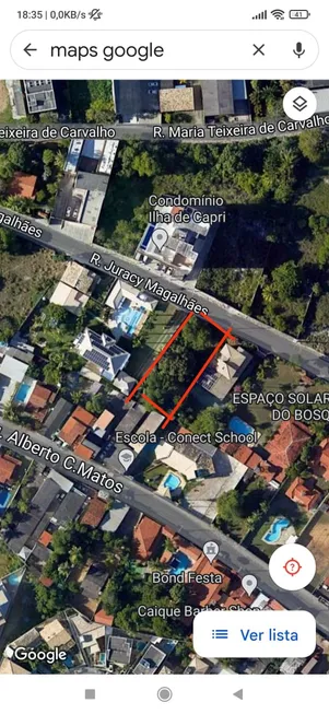 Foto 1 de Lote/Terreno à venda, 800m² em Pitangueiras, Lauro de Freitas