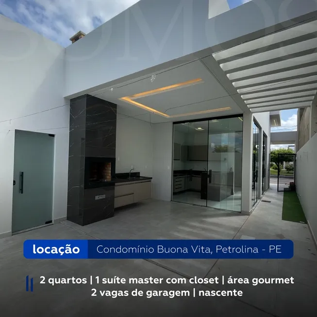 Foto 1 de Casa de Condomínio com 3 Quartos para alugar, 200m² em Boa Esperança, Petrolina