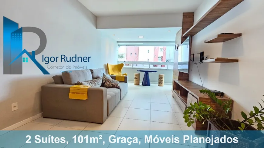 Foto 1 de Apartamento com 2 Quartos à venda, 101m² em Graça, Salvador